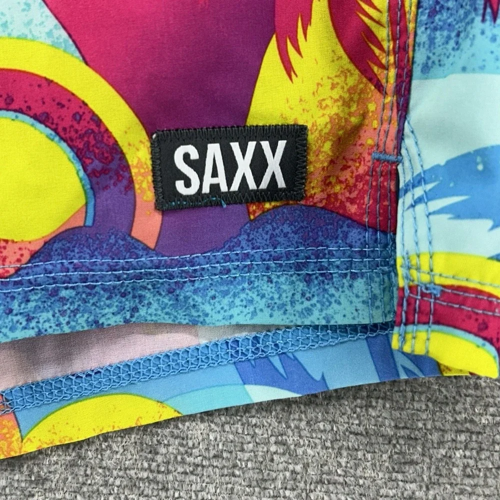 Saxx OH Buoy 2N1 Volley Swim Trunks Size Small Coast to Coast Droptemp Beach